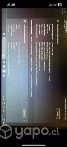 acer aspire 256 ssd excelente estado