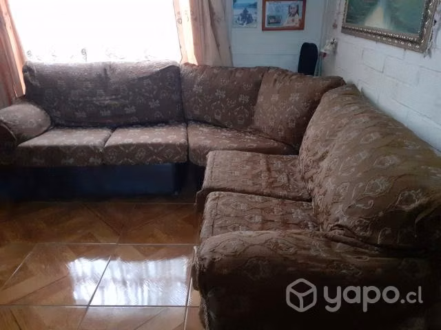 Juego sofa esquinero ecocuero
