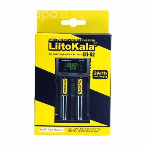 Cargador Baterías Recargables Liitokala Lii-S2 LCD