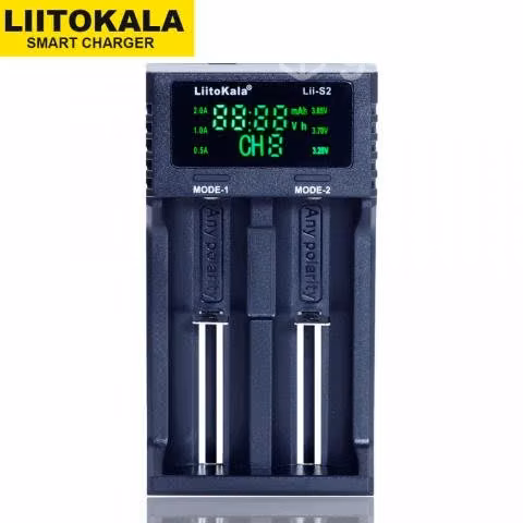 Cargador Baterías Recargables Liitokala Lii-S2 LCD