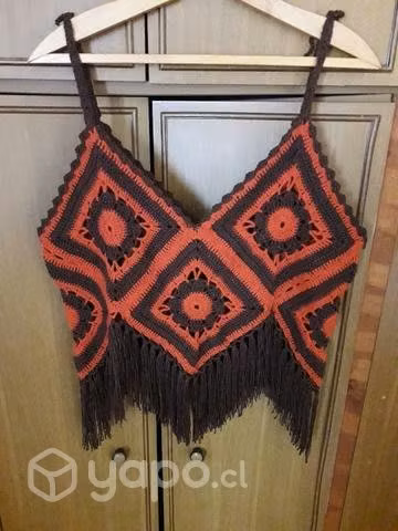 Crop top a crochet - Imagen 2