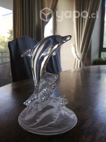 2 delfines de cristal arques Francés Laliq - Imagen 3