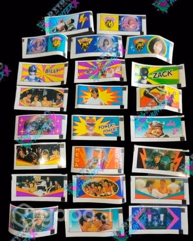 Mighty Morphin Power Rangers stickers 1995