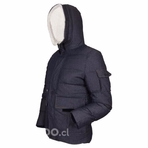 Parka Azul XL Con Gorro y Chiporro Modelo 158