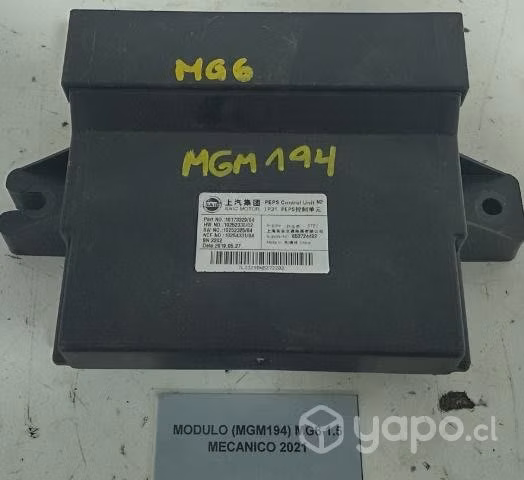 Módulo (MGM194) MG6 1.5 Mecánico 2021