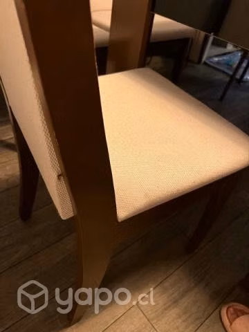 Comedor Lorenzini rectangular 6 sillas usado - Imagen 4