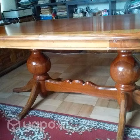 mesa de comedor enchapada - Imagen 3