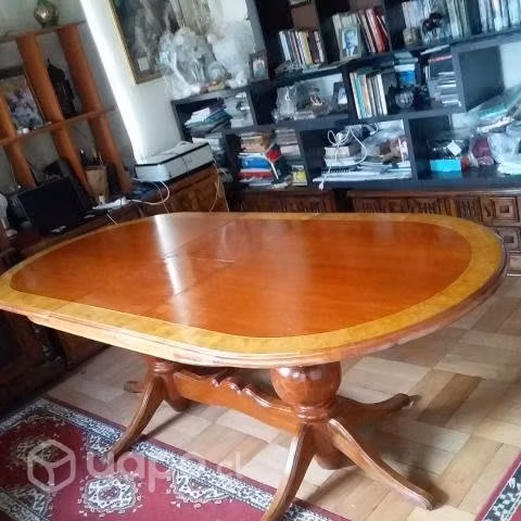 mesa de comedor enchapada - Imagen 2