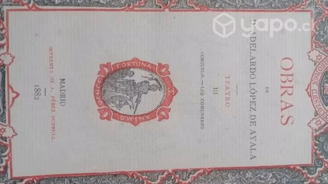 Libro año1882 Obras Completas Lopez de Ayala - Imagen 2