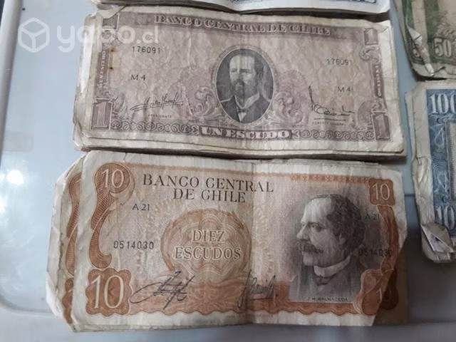 Billetes antiguos chilenos de coleccion