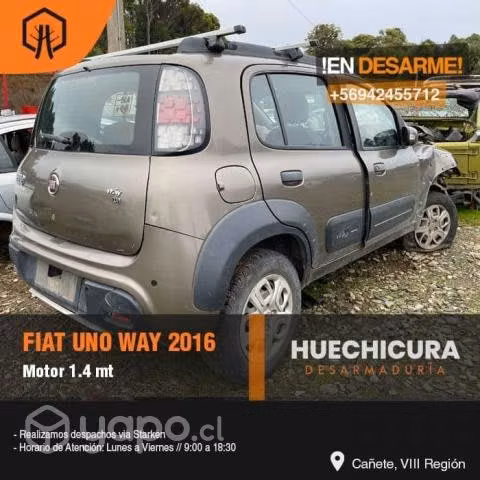 Tapiz techo fiat uno way 2016