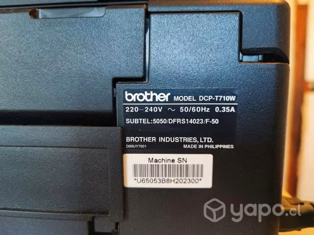 Impresora Multifuncional Brother Wifi Dcp T710w -