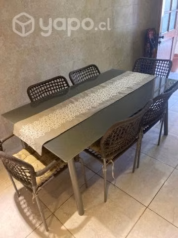 comedor de vidrio
