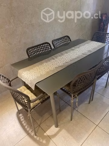 comedor de vidrio