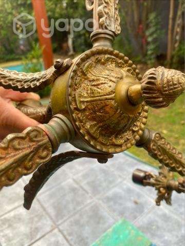 Lampara colgante de bronce - Imagen 2