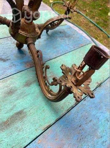 Lampara colgante de bronce - Imagen 4