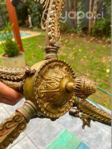 Lampara colgante de bronce - Imagen 5