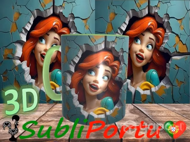 Espectaculares Tazones Diseño 3D De Princesas