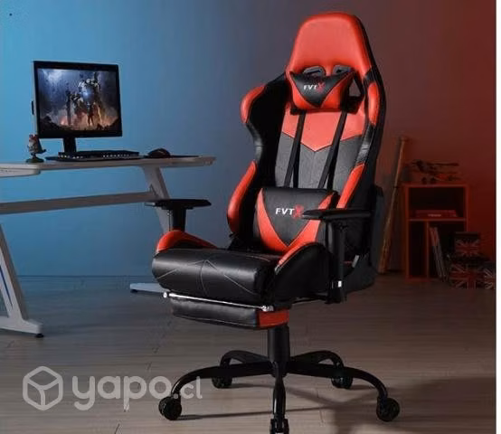 Silla Gamer Speedy - Nueva Color Negro-Rojo
