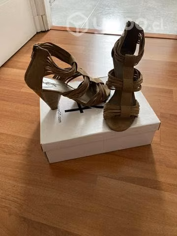 Sandalias taco alto talla 37