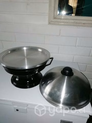 Brasero de mesa enlozado para 4 personas