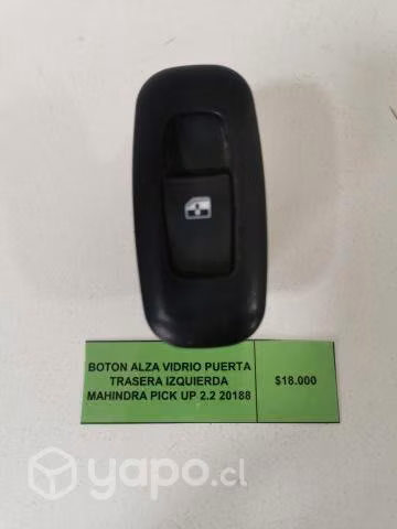 Boton AlzaVidrio Pta tra izq Mahindra Pick Up 2018