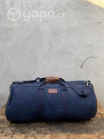 Bolso Duffel navy canvas Land ends