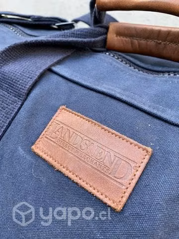 Bolso Duffel navy canvas Land ends - Imagen 3