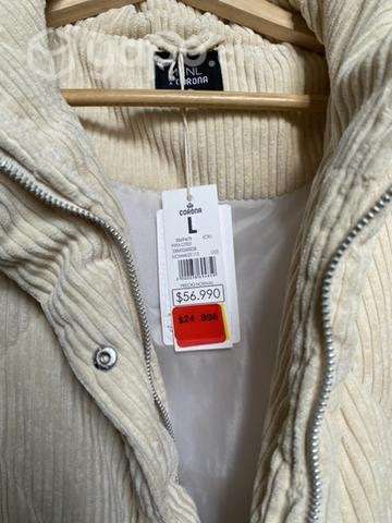 Puffa beige talla L - Imagen 3