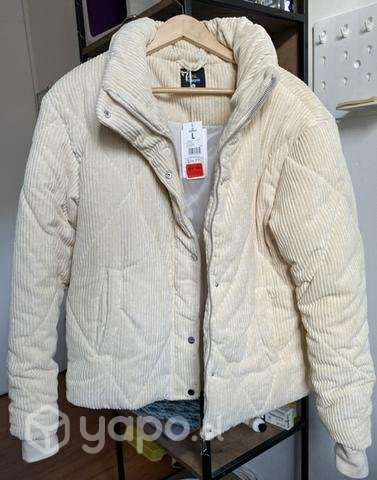 Puffa beige talla L - Imagen 2