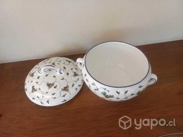 Hermosa Sopera Cerámica Pintada A Mano - Imagen 6