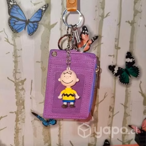 Hermoso tarjetero morado Snoopy - Imagen 3