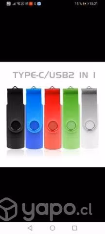 Pendrive 64gb 2 entradas