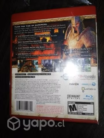 OBLIVION. ELDER SCROLLS IV.. PS3. Greatest hits.