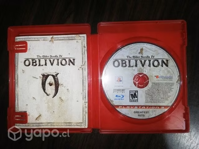 OBLIVION. ELDER SCROLLS IV.. PS3. Greatest hits.