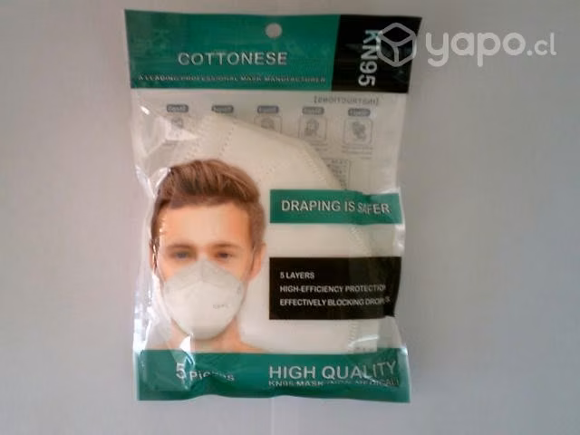 Vedo mascarillas kn95 en formaro sachet