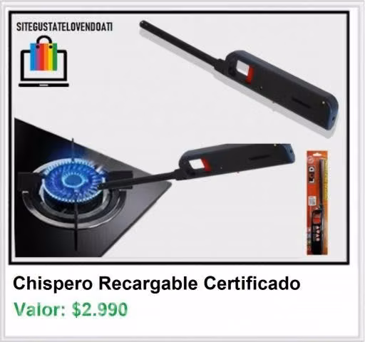 Chispero Recargable Gas Butano Certificado