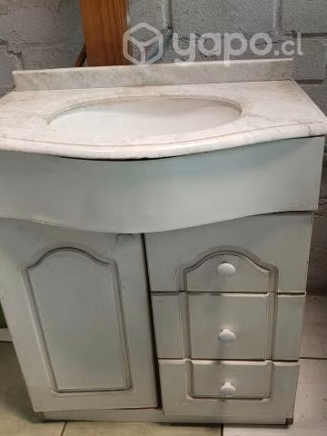 Vanitorio Blanco cubierta de Marmol