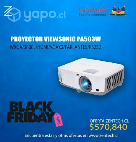 Proyector viewsonic pa503w