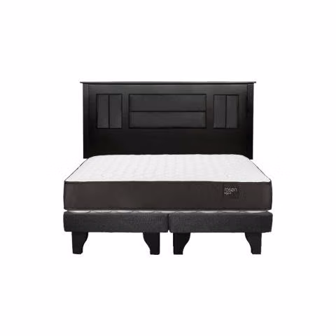 Cama Rosen Ergo t + Respaldo Madera 2 plazas