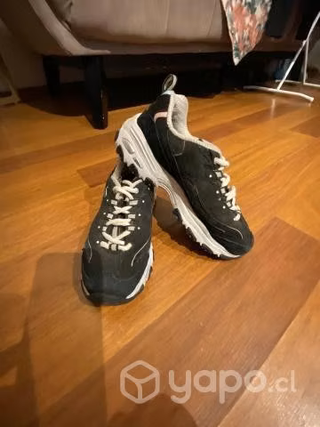 Zapatillas negras Skechers niña talla 35
