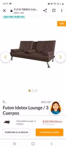 Futon Idetex Lounge 3C Café
