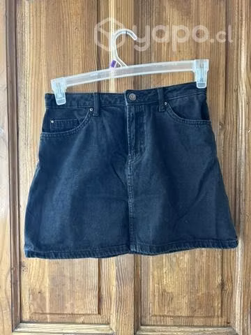Falda H&M negra talla 36
