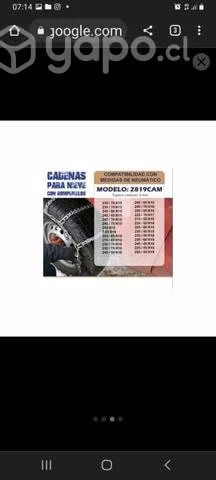 Cadenas automóvil para nieve