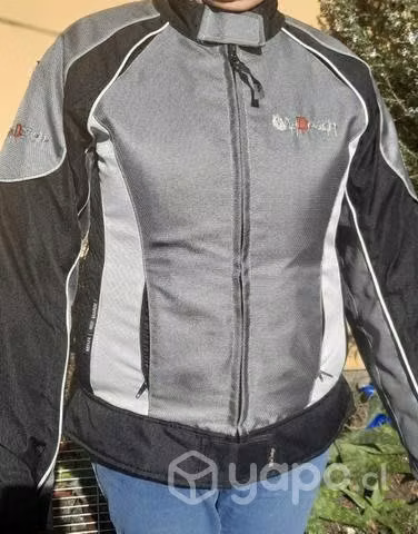 Chaqueta moto mujer