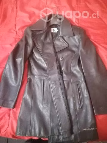 Chaqueta de cuero legitimo Calvin Klein