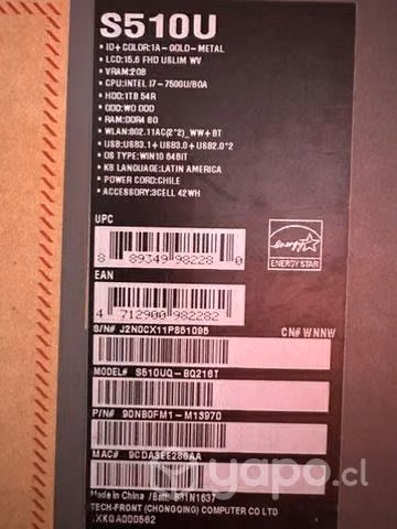 Notebook Asus ao 2022 8 GB de Ram procesador In - Imagen 6