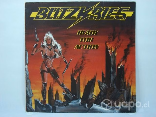 Vinilo E.p. Blitzkrieg Ready For Action 1985 Ed Ho