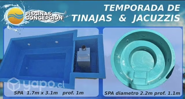 Tinajas y jacuzzi