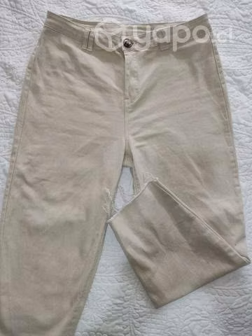 Jeans beige full moda